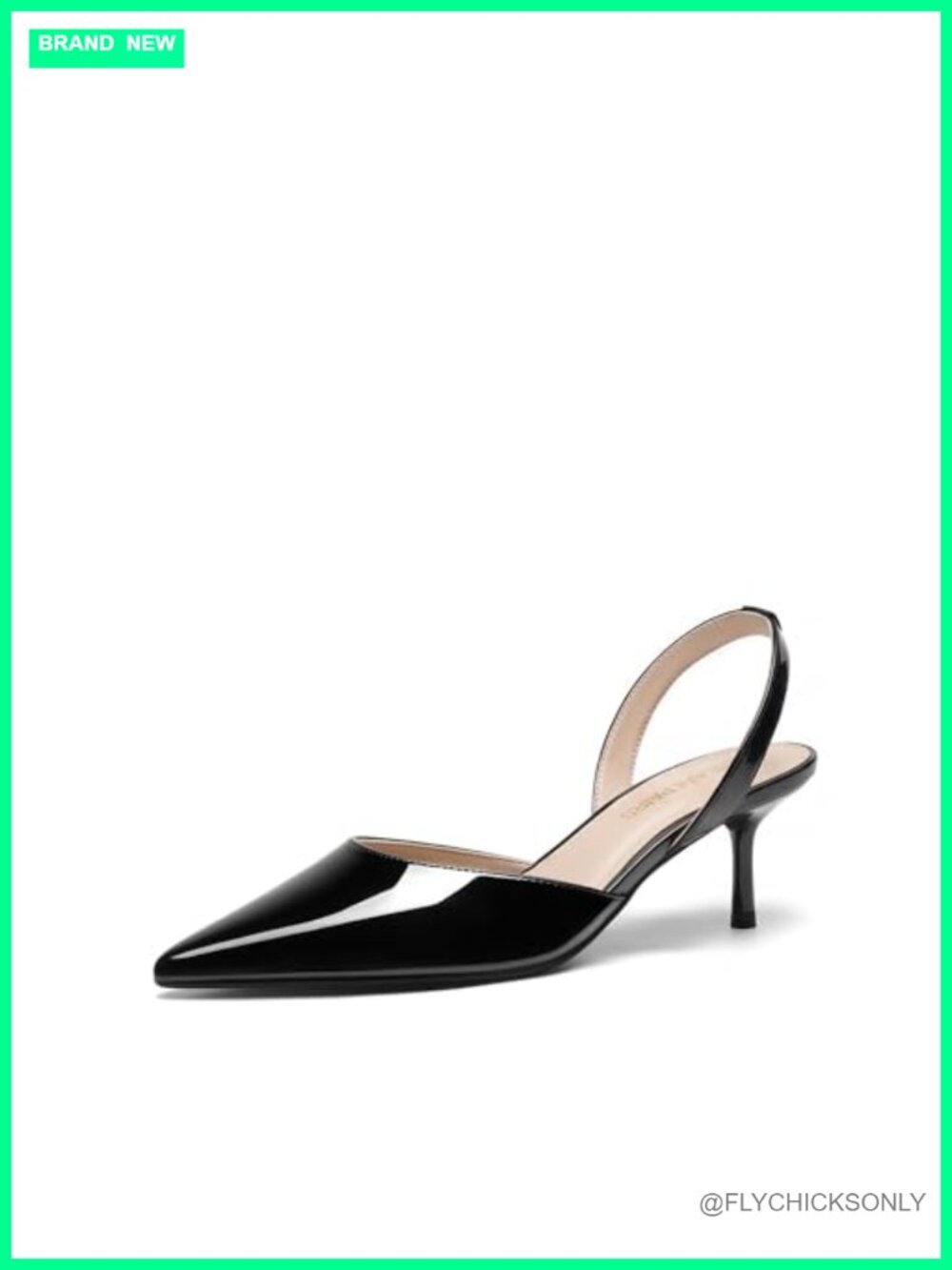 Slingback Lace Up Low Heels Pumps Pointed Toe Detachable Strap